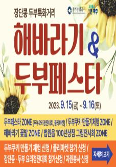 법원읍 장단콩두부특화거리 “해바라기&두부페스타”축제 썸네일