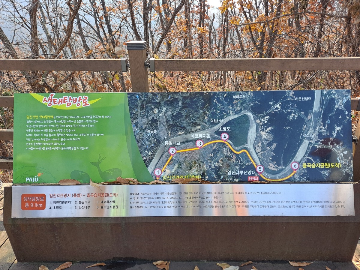 생태 탐방로 안내판
