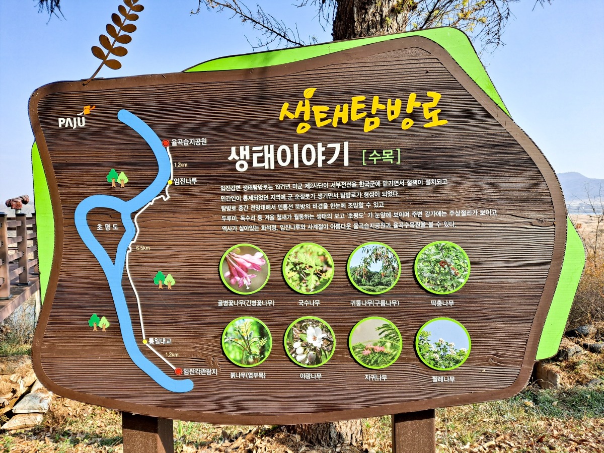 생태 탐방로 표지판